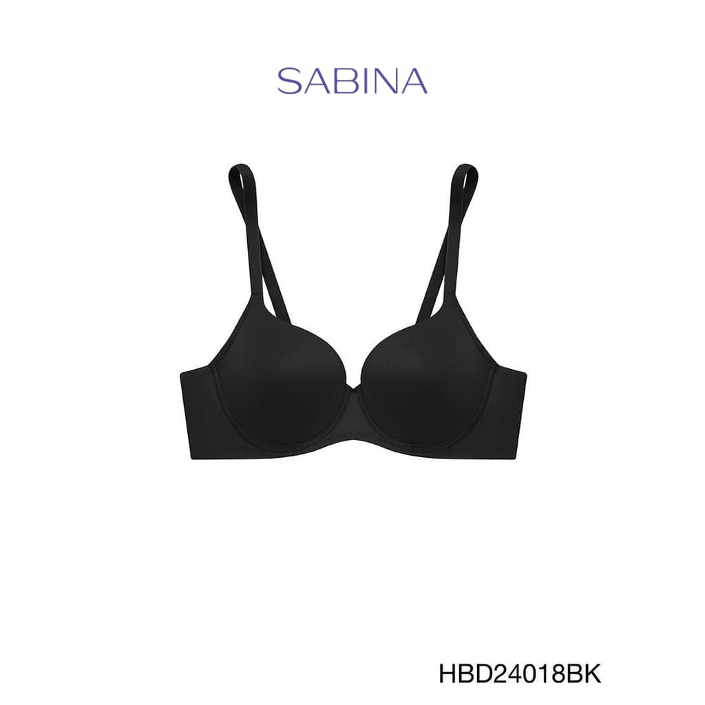 Sabina Habpy Perfect Bra Level 1 เสื้อชั้นใน มีโครง รหัส HBD24018BK - สีดํา