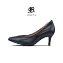 SIRENA รองเท้าหนังแท้ ส้น 2.5 นิ้ว รุ่น ISABELLA สีดํา | รองเท้าคัทชูผู้หญิง ไซส์ 34 - 45