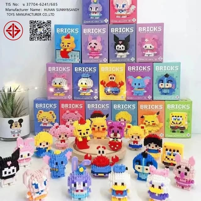 ของเล่นตัวต่อ 3D สัตว์น่ารักตัวการ์ตูนของเล่นสําหรับเด็ก