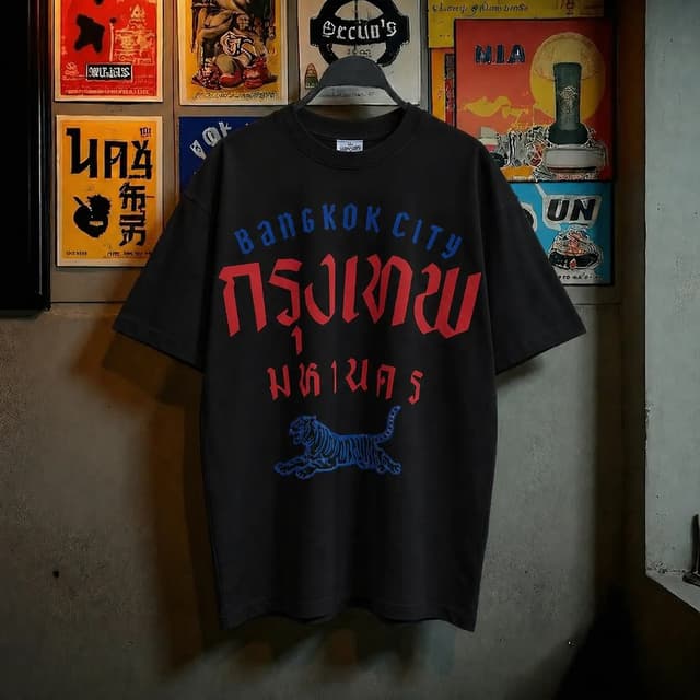 เสื้อยืดผ้าฝ้ายทั้งตัว ทรงโอเวอร์ไซซ์ ลายพิมพ์มินิมอล ชายหญิงใส่จับคู่ได้ทุกชุดประจําวัน
