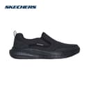 Skechers สเก็ตเชอร์ส รองเท้าผู้ชาย Men USA Streetwear Slade Lucan Shoes - 210808-BBK (latest)