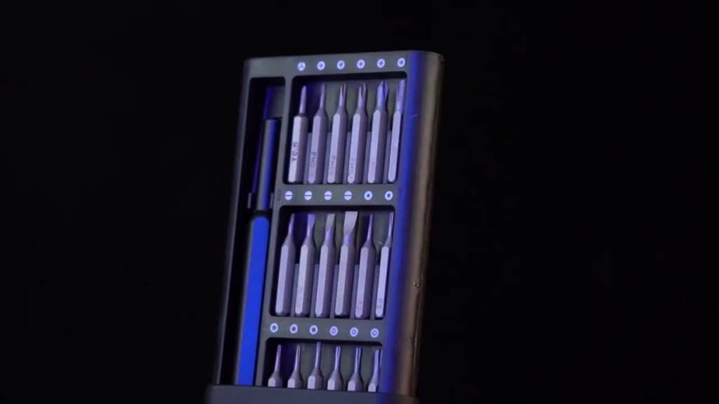 ชุดไขควง 25 in 1 บิตแม่เหล็กที่มีความแม่นยำช่างไฟฟ้า Multitool เครื่องมือ สำหรับเครื่องมือซ่อมโทรศัพท์… รูปที่ 1