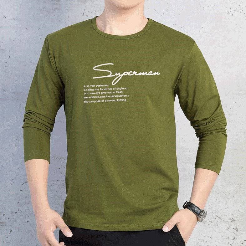 ##พร้อมส่ง#3เสื้อผ้าแฟชั่นผู้ชาย เสื้อแขนยาวคอกลม(TSH-011,TSH-022) รูปที่ 1