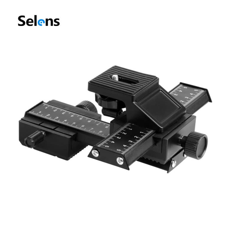 Selens อุปกรณ์ถ่ายภาพมาโครแบบ 4 ทิศทาง รางเลื่อนปรับโฟกัส พร้อมเกลียวขนาด 1/4 นิ้ว… รูปที่ 1
