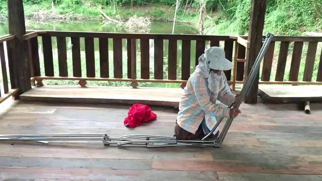 BaanInter FoldGo™ ชุดเปลผู้ใหญ่พับได้ พกพาสะดวก พร้อมกระเป๋า แคมป์ปิ้ง เปลนอนกลางแจ้ง รับน้ำหนักได้สูง