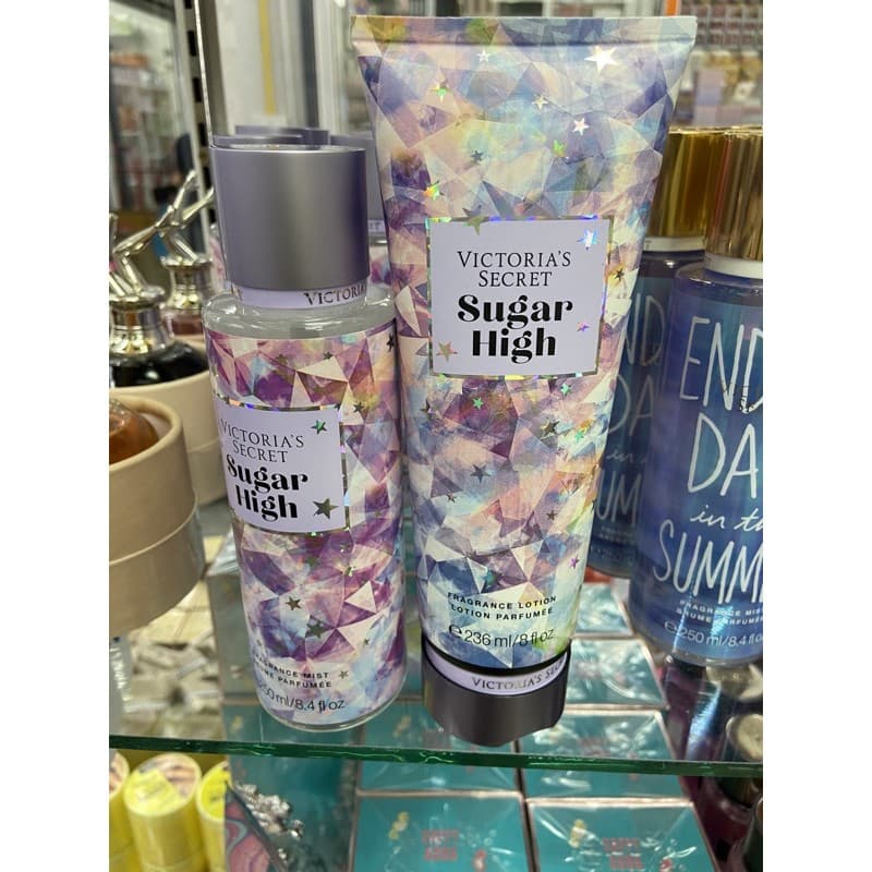 SugarHigh 2ชิ้นโลชั่น+น้ำหอม NEW! น้ำหอม Victoria's Secret Sweet Fix Collection Fragrance Mist ขนาด 250ml.… รูปที่ 1