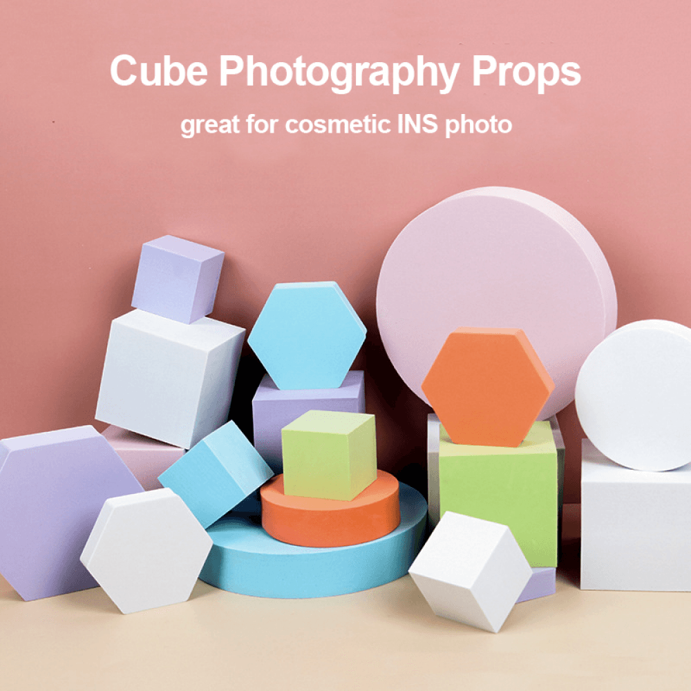 Selens พร้อมส่ง แท่นวางสินค้า พร็อพสำหรับถ่ายรูป Display prop แท่นวาง Cube prop ถ่ายสินค้าชั้นวางโชว์สินค้า… รูปที่ 1