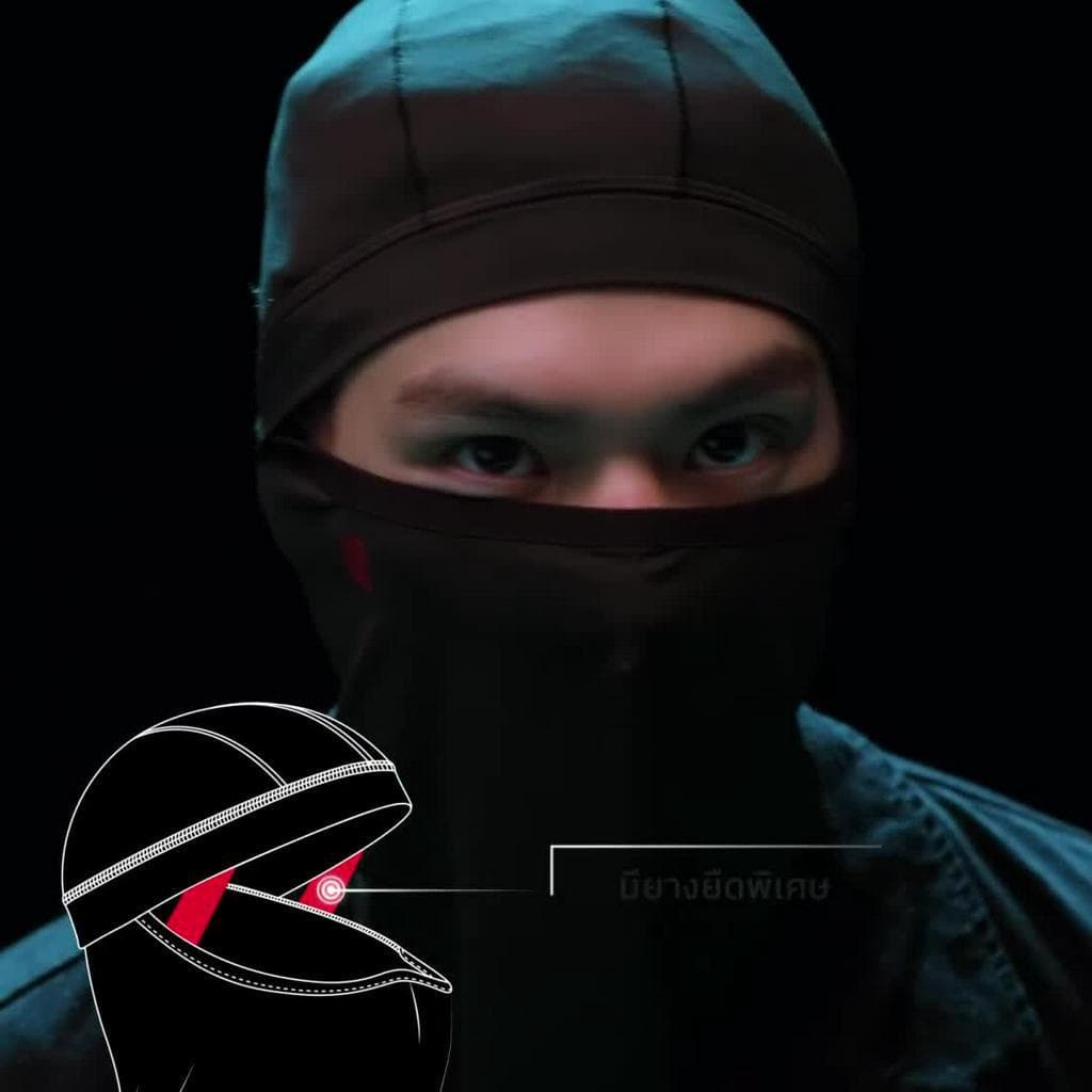 GQ Biker Mask Basic โม่งระบายอากาศ กันรังสี UV