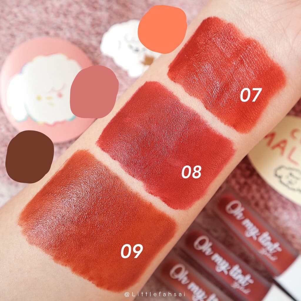 ของแท้ พร้อมส่ง ลิป oh my tint ลิปโอ้มายทิ้นท์ โอ้มายทิ้น ลิปโอ้มายติ้น ลิปทินท์ ลิปจิ๋ว รูปที่ 1