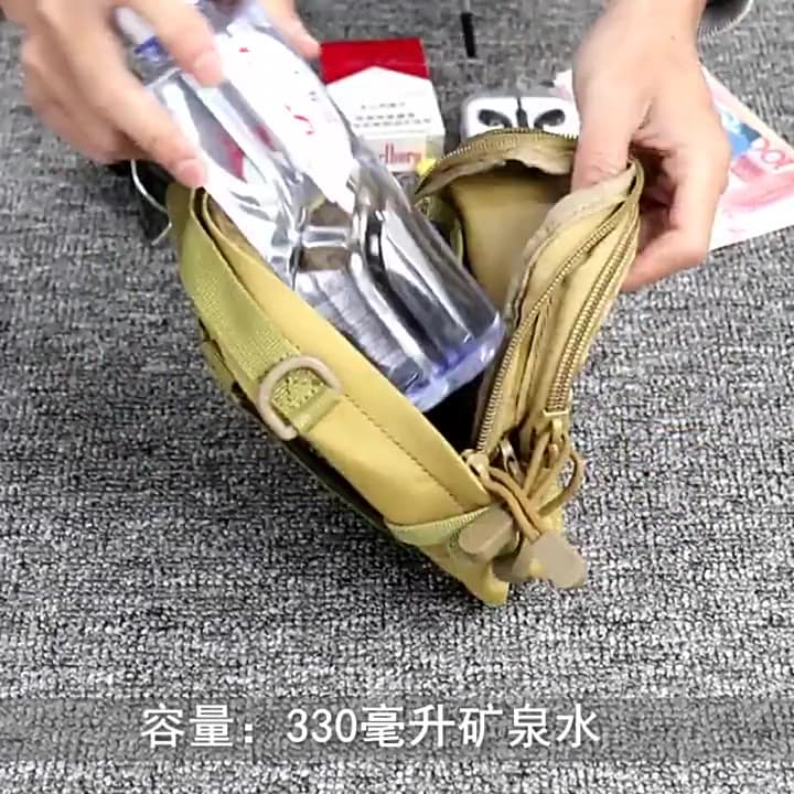 ยุทธวิธี EDC กระเป ๋ ากระเป ๋ า Universal Zipper Molle สะโพกเอวกระเป ๋ ากลางแจ ้ ง Camping การล ่ าสัตว ์… รูปที่ 1