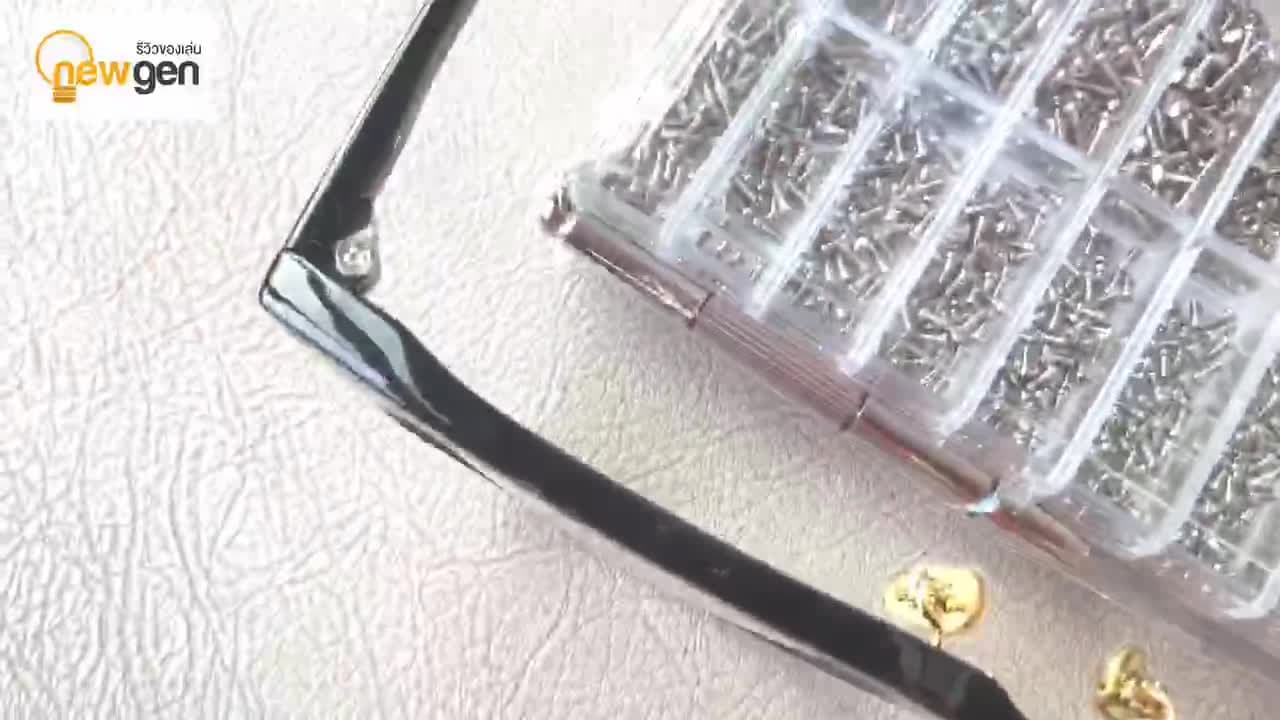 (แบบกล่อง) ชุดซ่อมแว่นตา ไขควง ชุดซ่อมนาฬิกา ชุดน็อตสกรู Glasses & Watch Screws น็อตแว่นตา แว่นตา… รูปที่ 1