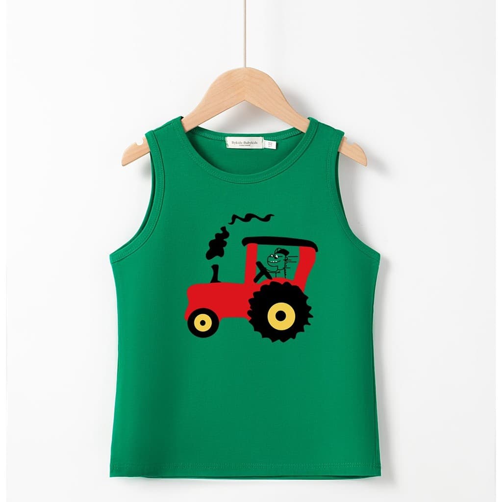 เสื้อเด็กกั๊กเด็กคอตตอน100%ใส่ซับในได้ทั้งชายและหญิงเสื้อเด็กBottoming เสื้อเด็กฟดูร้อนแขนกุด… รูปที่ 1