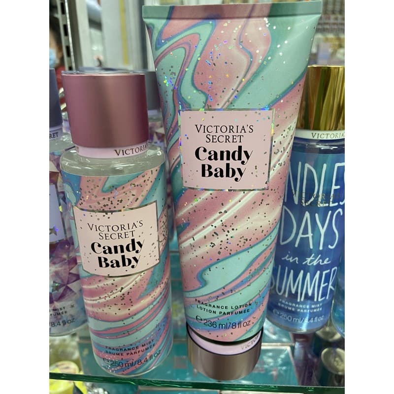 CandyNaby 2ชิ้นโลชั่น+น้ำหอม NEW! น้ำหอม Victoria's Secret Sweet Fix Collection Fragrance Mist ขนาด 250ml.… รูปที่ 1