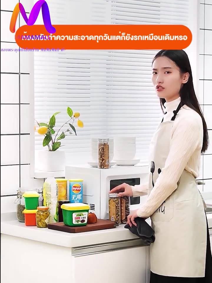 ชั้นวางของในครัว เคาเตอร์ครัว ตู้กับข้าว ชั้นวางอเนกประสงค์ ประหยัดพื้นที่ สามารถวางไมโครเวฟ เครื่องปรุงรส รูปที่ 1