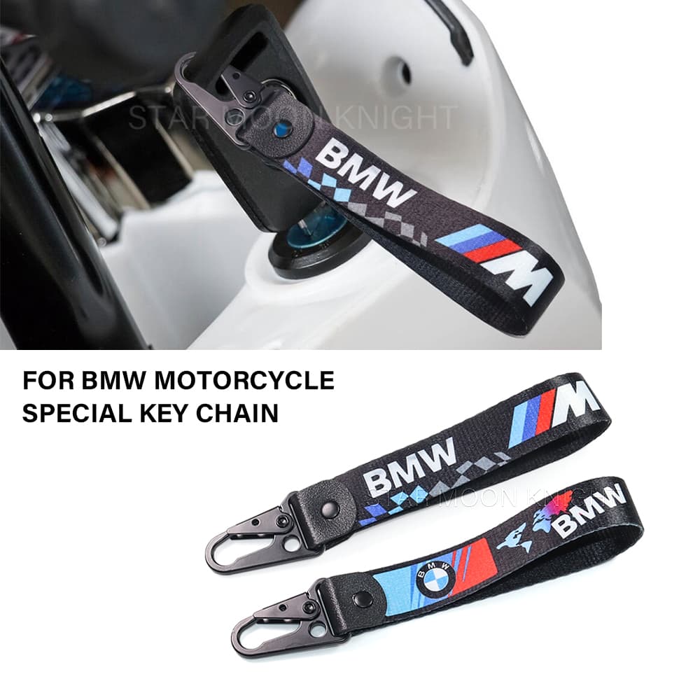 พร้อมพวงกุญแจโลโก้สำหรับ BMW รถจักรยานยนต์พวงกุญแจแบบพิเศษ เหมาะสำหรับตัวอ่อนกุญแจมอเตอร์ไซค์ทุกรุ่น รูปที่ 1