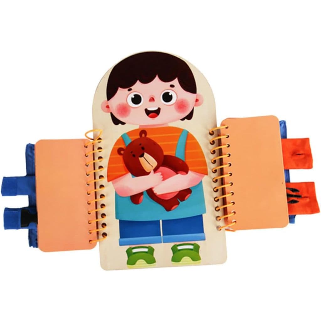 Busy Board ไม้ Busy Board Sensory Board เด็ก Playsets เด็กวัยหัดเดินของขวัญเด็ก Playset Interactive Play… รูปที่ 1