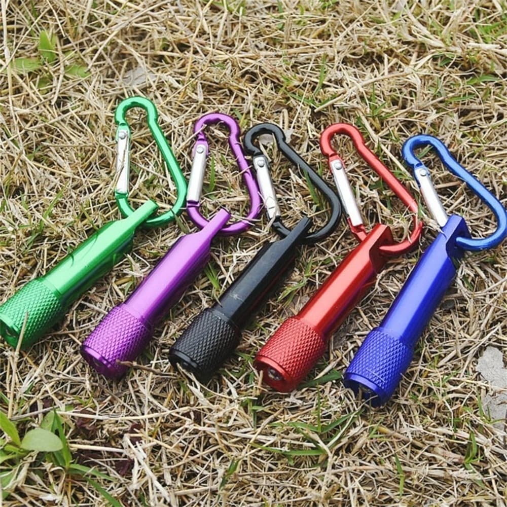 ฉายขนาดเล ็ ก LED พวงกุญแจไฟฉายจํานวนมาก Carabiner กระเป ๋ าพวงกุญแจไฟฉายไฟฉายมือถือสําหรับตั ้ งแคมป ์ เดินป… รูปที่ 1