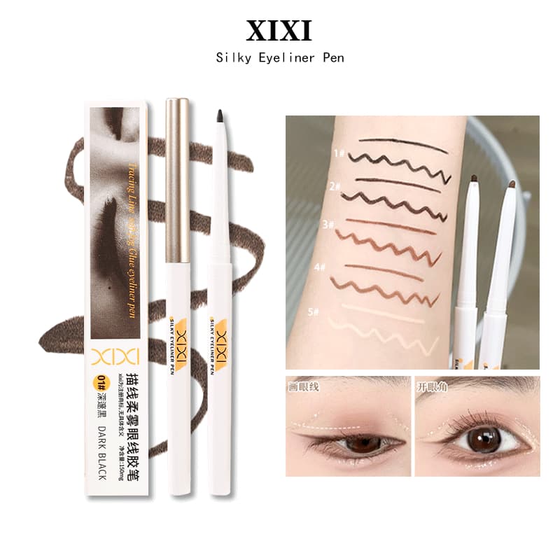 ปากกาเขียนขอบตาแบบเจล XIXI 5 สี หัวเล็กกลม 1.5 มม. กันน้ำ ไม่เลอะ คงทน ขยายดวงตา D816 รูปที่ 1