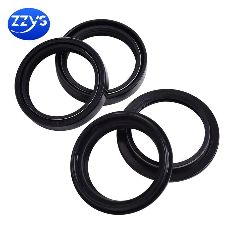 45mmx57mmx11mm ด้านหน้าส้อม Shock Damper ซีลน้ํามัน & Dust Seal ชุดอะไหล่รถจักรยานยนต์ 45x57x11 รูปที่ 1