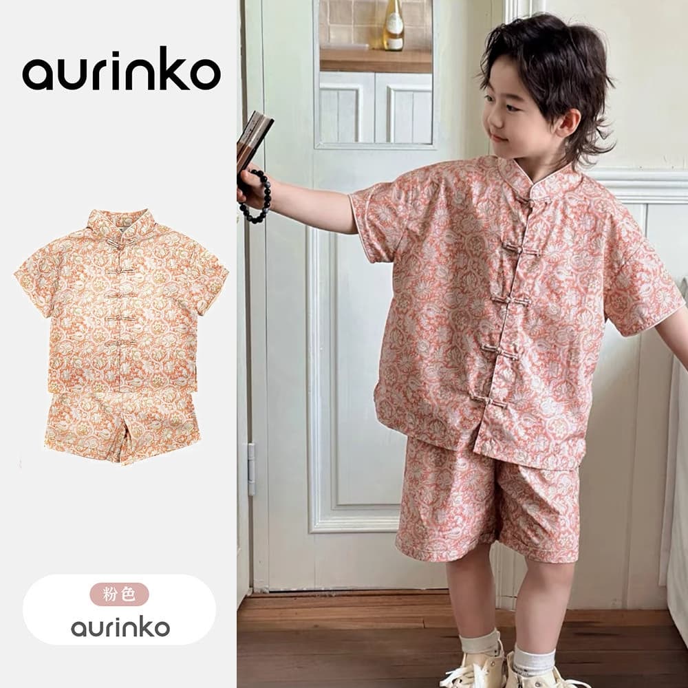 Cny Cheongsam Hanfu ชุดเด็กตรุษจีน เสื้อจีนเด็กผู้หญิง ชุดจีนเด็กชาย เสื้อตรุษจีนเด็กชาย ชุดกี่เพ้าเด็ก… รูปที่ 1