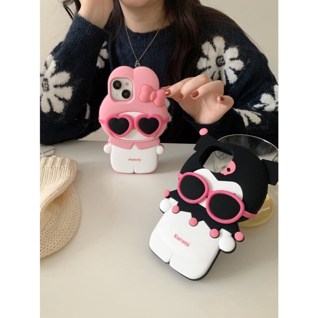14pro 13pro 11 12Pro Max 15 เคส iphone น่ารักการ์ตูน kuromi โทรศัพท์มือถือ case15pro Max ซิลิโคนปกอ่อน pxa7 รูปที่ 1