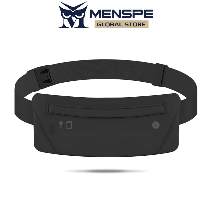 Menspe กระเป๋าคาดเอวมัลติฟังก์ชั่ฟิตเนสกีฬาเข็มขัดเอวกระเป๋าติดตั้ง Fanny Pack กันน้ํา Crossbody… รูปที่ 1