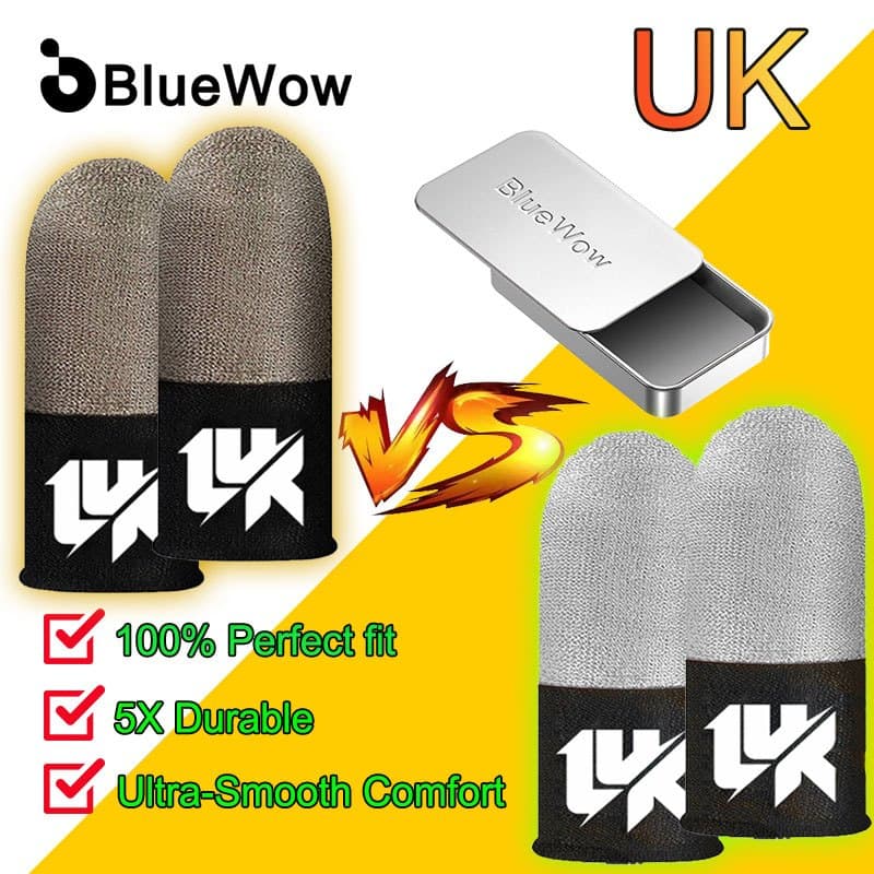 UKBlueWowปลอกนิ้วสําหรับเล่นเกมสําหรับPUBGเกมมือถือถุงมือนิ้วบางเฉียบและทนทานสําหรับเล่นเกม รูปที่ 1