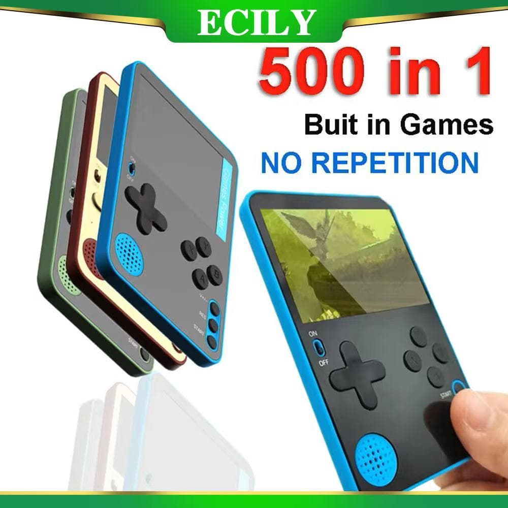 เค10 เกมคอนโซลมือถือ เอฟซี500 เกมคลาสสิก จอแอลซีดี แบบพกพาย้อนยุควิดีโอมินิเกมคอนโซลชาร์จของขวัญที่ดีสําหรับเด… รูปที่ 1