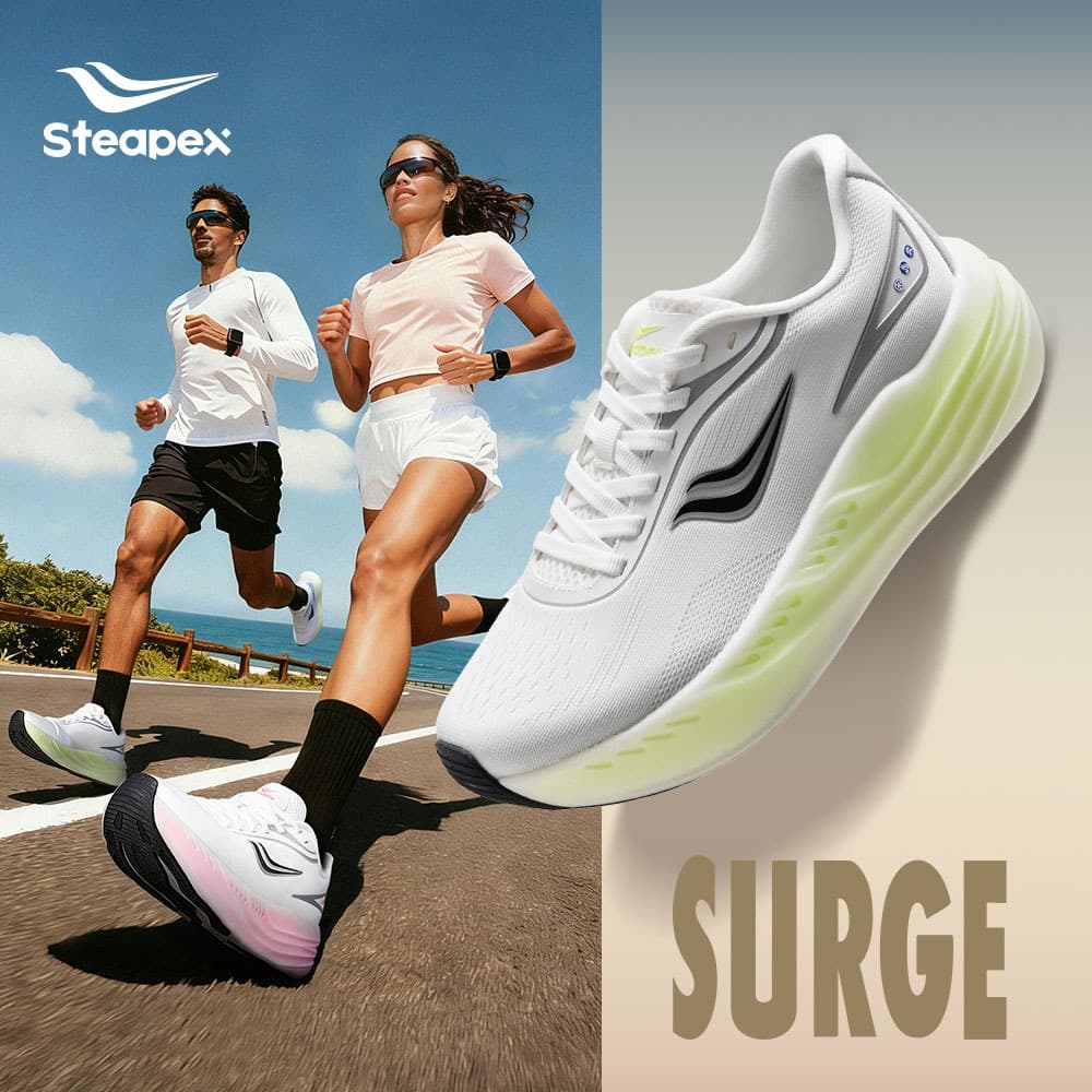 Steapex SURGE รองเท้าผ้าใบชายหญิง ระบายอากาศดีเยี่ยม ไม่ร้อนอับชื้น ใส่ได้ทั้งชีวิตประจำวันและออกกำลังกายระดับ…
