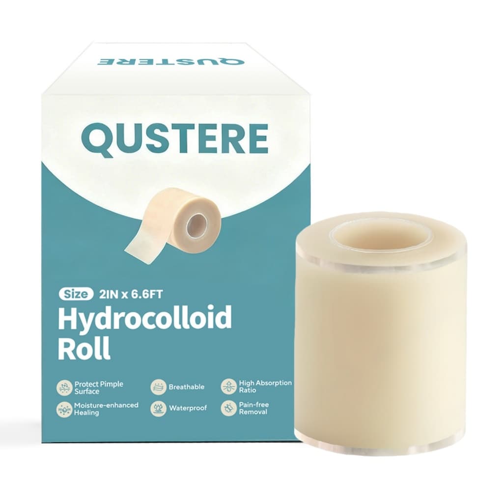 QUSTERE แผ่นแปะสิว Hydrocolloid Acne Patch กันน้ำ แผ่นปิดจุดบกพร่อง สำหรับดูแลผิวหน้า