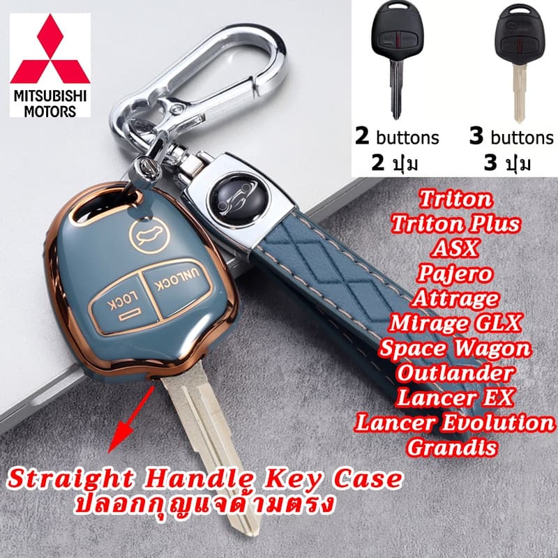 Mitsubishi ASX Triton Mirage Pajero กล่องรีโมทกุญแจใบมีดเก่า Lancer Evolution Grandis Space Wagon Attrage… รูปที่ 1