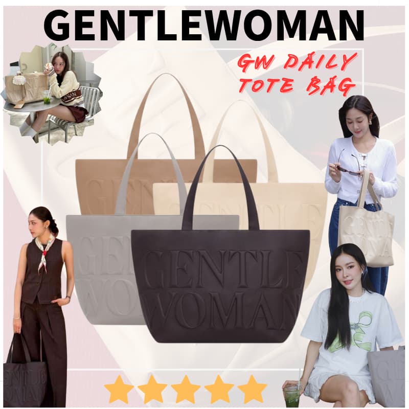 ของแท้ 💯GW DAILY TOTE BAG Canvas Tote Bag กระเป๋าผ้า กระเป๋าแบรนด์ไทย กระเป๋า 4 shades รูปที่ 1
