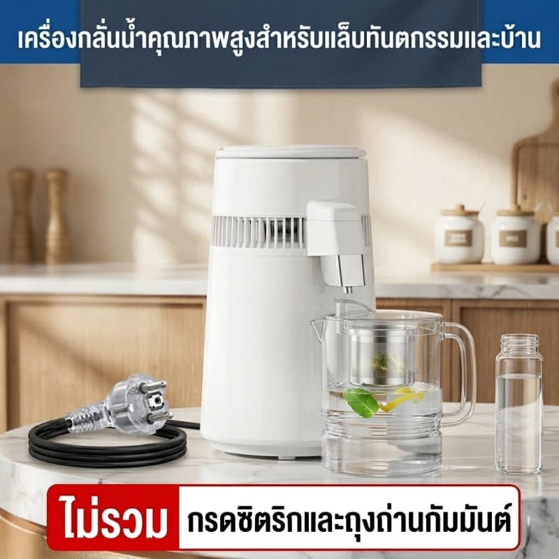 เครื่องกลั่นน้ำ เครื่องผลิตน้ำกลั่น อุปกรณ์กลั่นสำหรับโรงเบียร์ เครื่องกลั่นขนาดเล็กสำหรับใช้ในครัวเรือน… รูปที่ 1