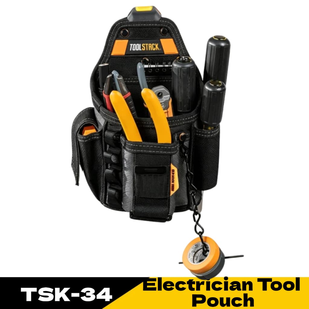 TOOLSอย่างรวดเร็วแขวนกระเป๋าเครื่องมือสําหรับช่างไฟฟ้ามัลติฟังก์ชั่เครื่องมือออแกไนเซอร์เอวกระเป๋า TSK-34 รูปที่ 1
