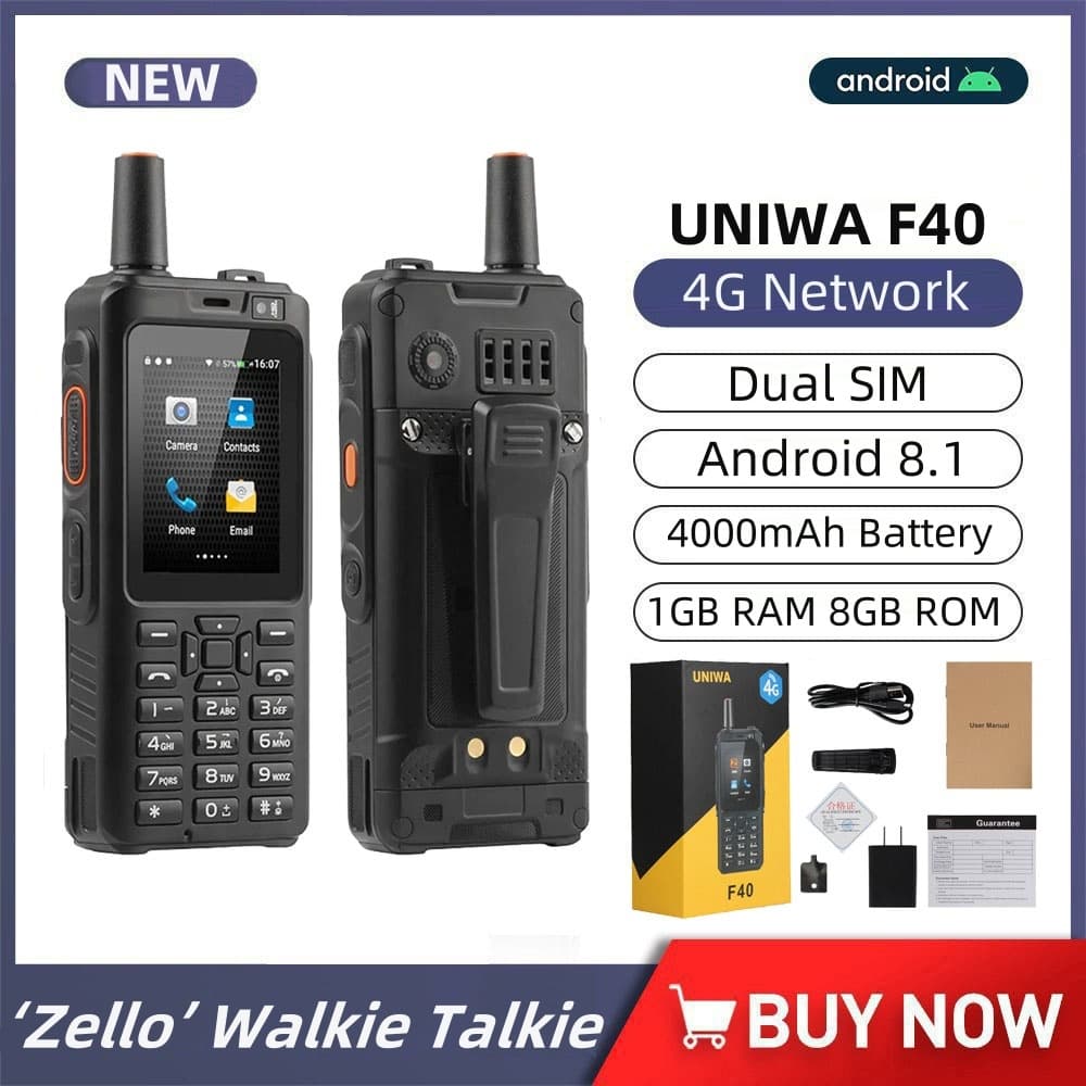 ใหม่ UNIWA F40 สมาร์ทโฟนกันน้ํา 2.4 นิ้วหน้าจอสัมผัส Quad Core 1GB RAM 8GB ROM 4000mAh โทรศัพท์มือถือ รูปที่ 1