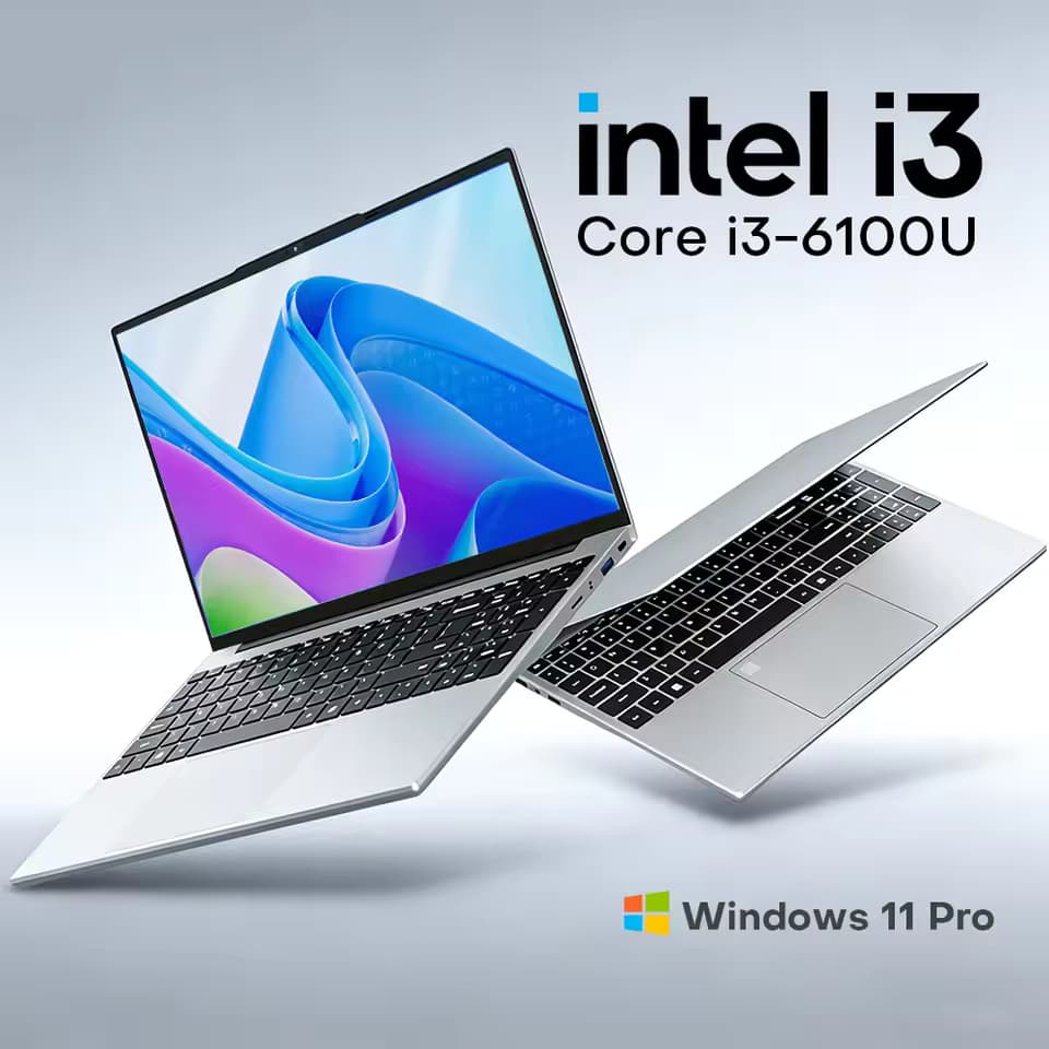 แล็ปท็อป Intel ขนาด 15.6 นิ้ว Intel Core i3-6100U 16GB RAM 1TB 2TB SSD คอมพิวเตอร์สํานักงานและการศึกษา… รูปที่ 1