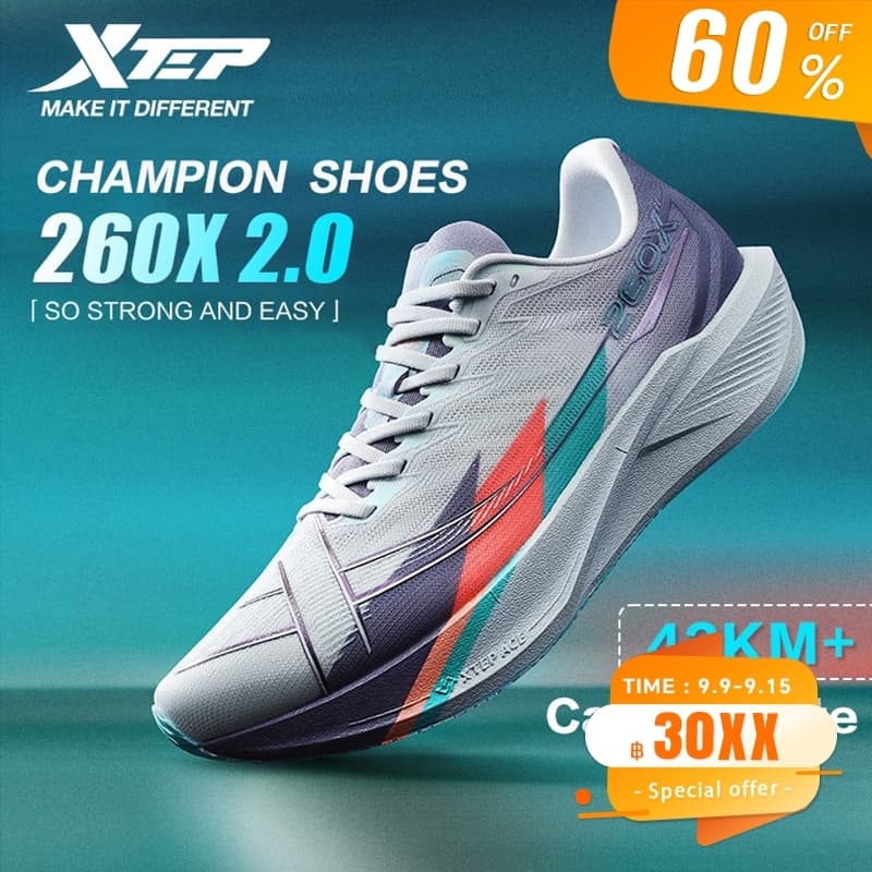 260X 2.0 | รองเท้าวิ่ง Race Training แผ่นคาร์บอน Professional Marathon Shock Absorbing Running Shoes Rebound…