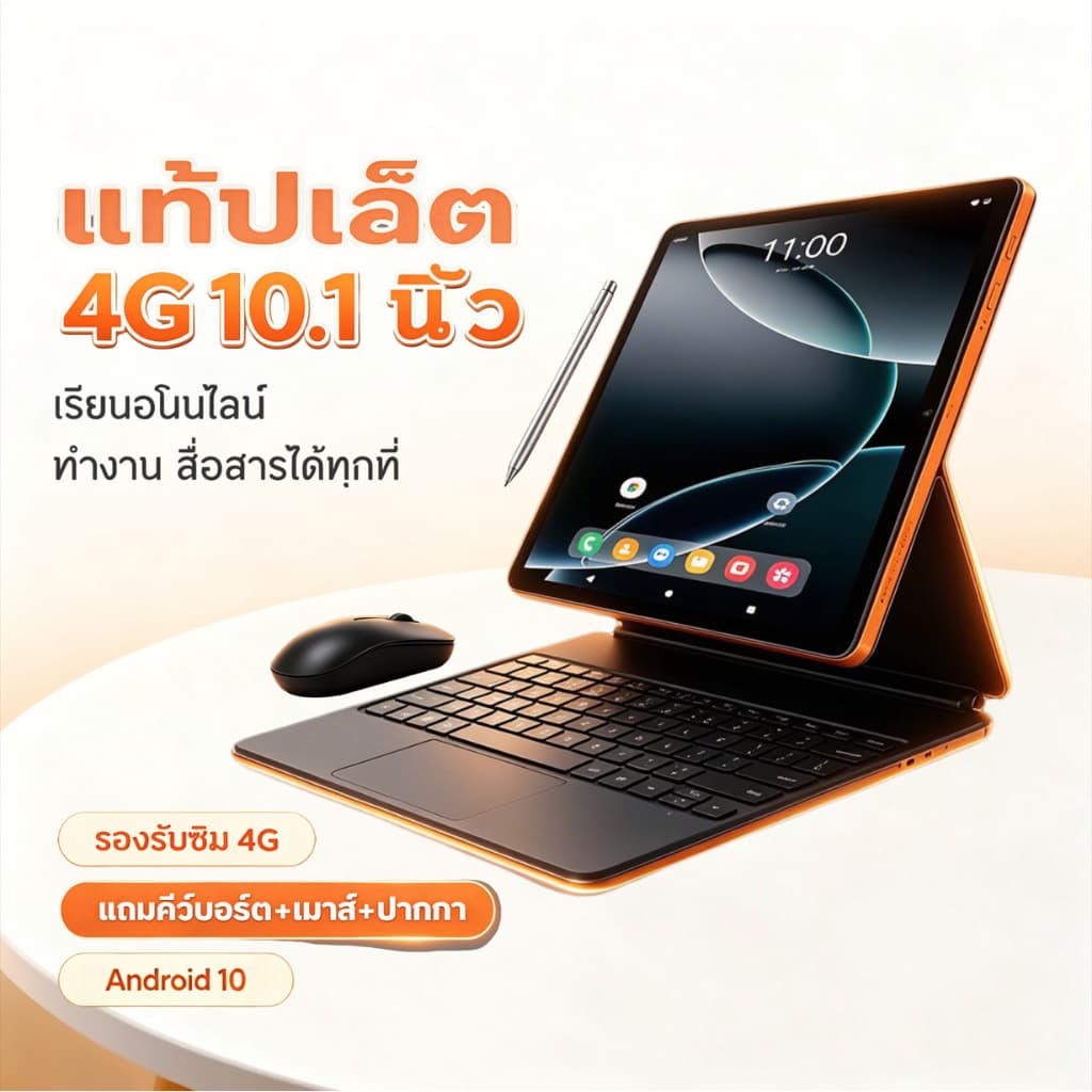 HK28 ULTRA 10.1 นิ้วแท็บเล็ตพีซี | การ์ดคู่ 4G โทร Google นิเวศวิทยา GPS นําทางสนับสนุน SD… รูปที่ 1