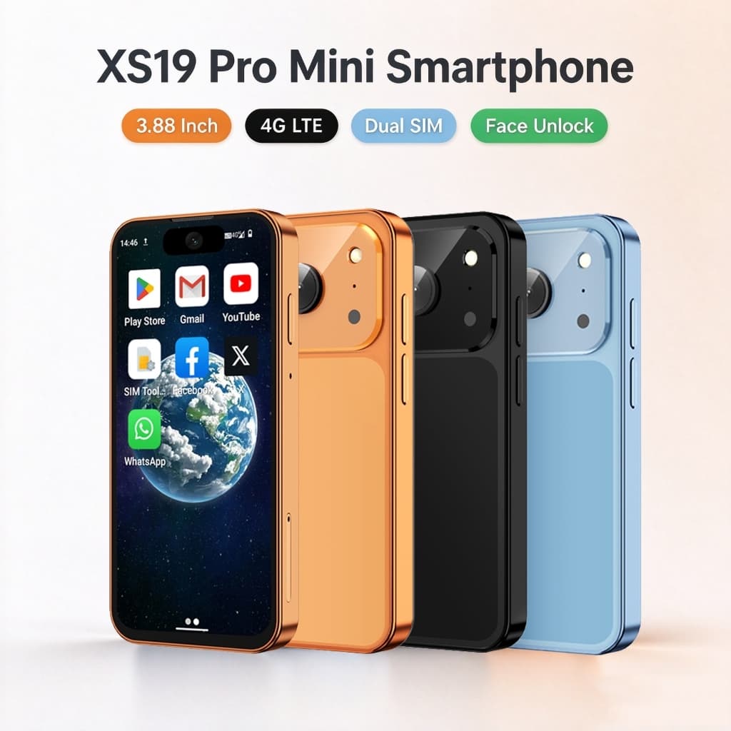 SOYES XS19 Pro 3.88 นิ้วสํารองขนาดเล็ก Android 12 โทรศัพท์มือถือ MT6765 Octa Core 2GB + 16GB Dual SIM 4G LTE… รูปที่ 1