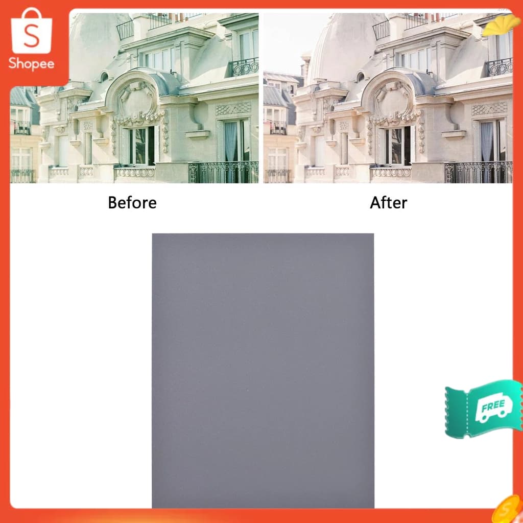การ์ดสีขาว ขนาดใหญ่ 25*20 ซม. และการ์ดสีเทา สําหรับถ่ายภาพดิจิทัล ถ่ายวิดีโอ 18%… รูปที่ 1