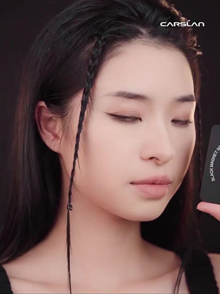 CARSLAN แป้งอัดแข็ง Black Magnet 2.0 คุมมัน24H+ กันเหงื่อ กันน้ำ เซ็ตเมคอัพติดทนนาน เบลอรูขุมขน แป้งก้อนแท้ 8g