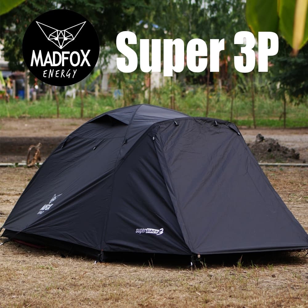 เต็นท์ Madfox Super 3P+ gen 8 ขนาดนอน 3 คน (ไม่รวมเสาหน้า)