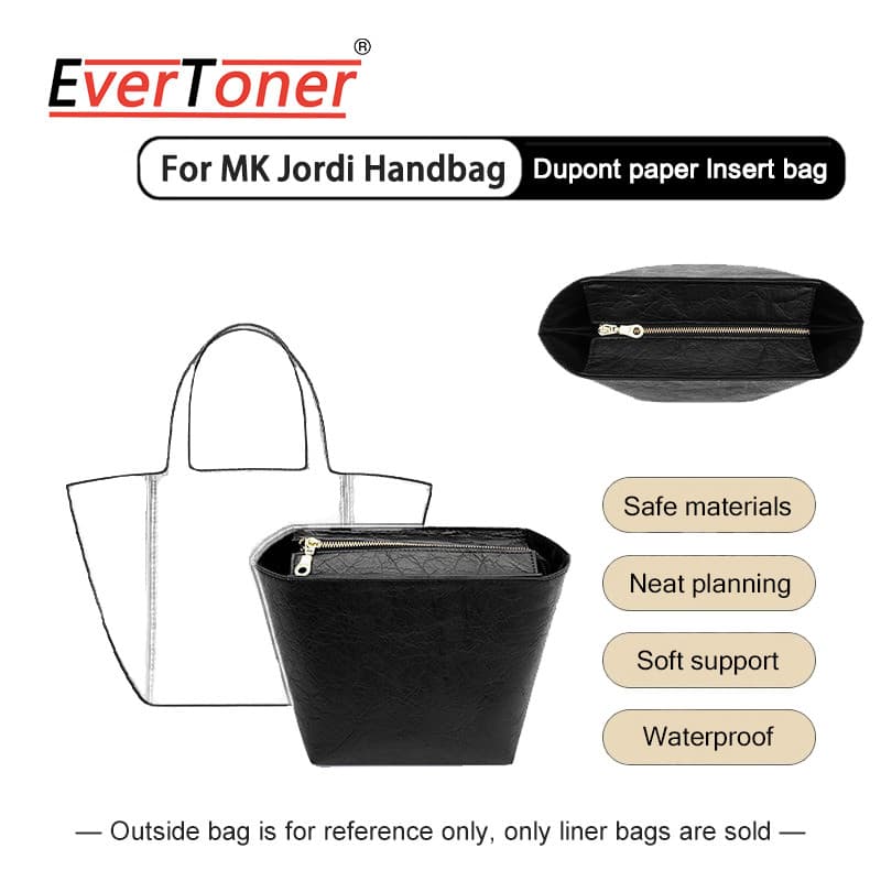 EverToner กระดาษไมโครไฟเบอร์ใส่กระเป๋าเหมาะสําหรับ MK Jordi กระเป๋าแต่งหน้ากระเป๋ารองรับแบบพกพาใส่กระเป๋า… รูปที่ 1