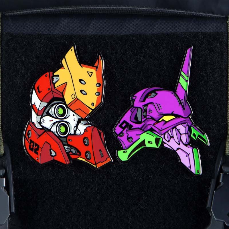 EVA โลหะ Velcro Neon Genesis Evangelion แสตมป์เครื่องแรก/เครื่องที่สอง Avatar… รูปที่ 1