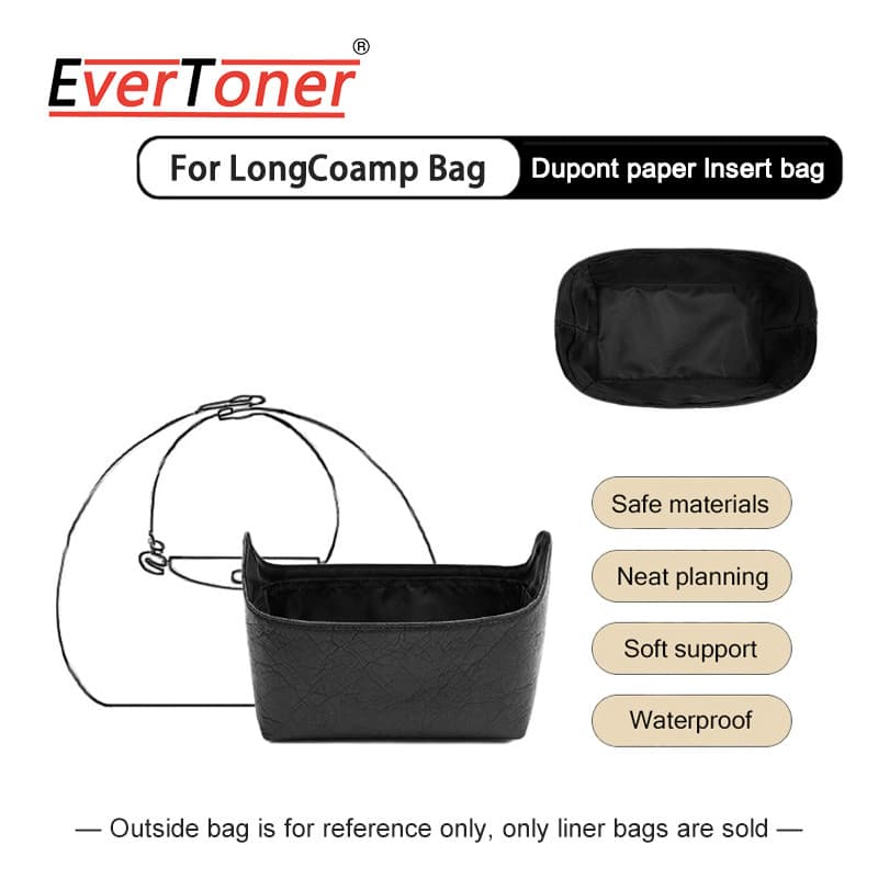 Ever Toner สําหรับ Longcoamp กระเป๋า Organizer Travel แต่งหน้ากระดาษไมโครไฟเบอร์ด้านในกระเป๋า Tidy Up Travel… รูปที่ 1