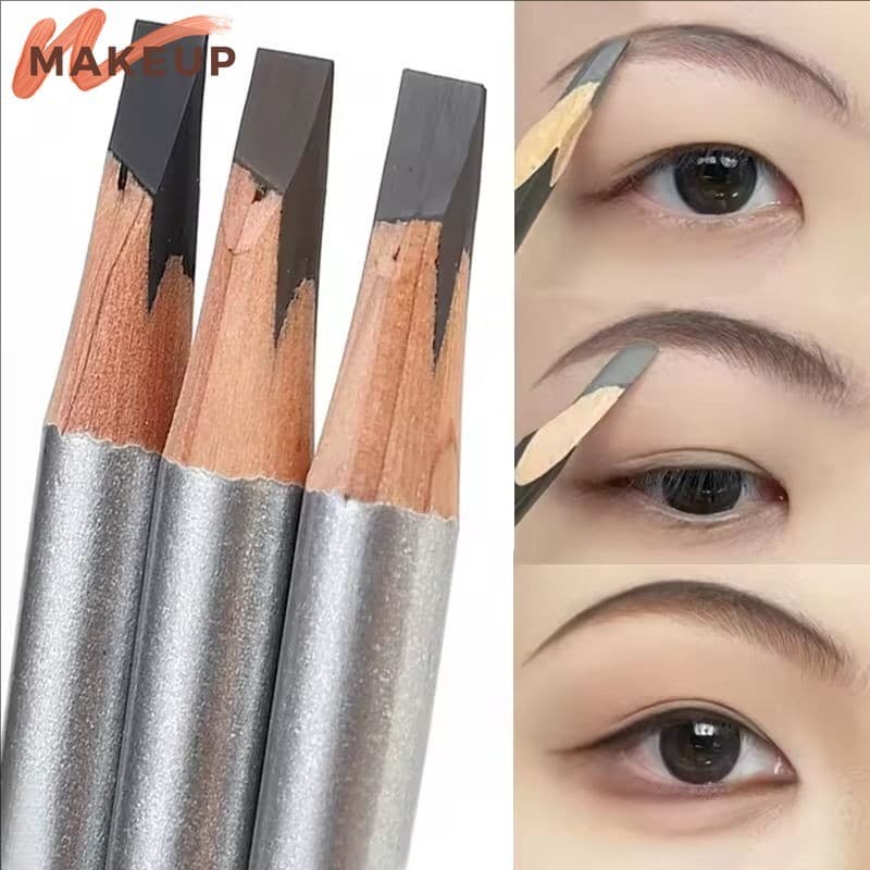 กันน้ํา ธรรมชาติ ติดทนนาน - เครื่องมือเครื่องสําอางดวงตามืออาชีพ - 3 สี Mist Sense Machete Eyebrow Pencil -… รูปที่ 1