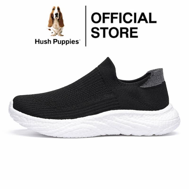 HUSH PUPPIES ฮิช ลูกสุนัขรองเท้าสําหรับผู้หญิง รองเท้าส้นแบนสําหรับผู้หญิงรองเท้ากีฬาสําหรับผู้หญิงรองเท้าวิ่ง… รูปที่ 1