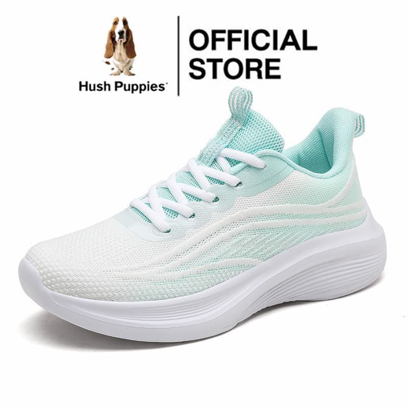 HUSH PUPPIES ฮิช ลูกสุนัขรองเท้าสําหรับผู้หญิง รองเท้าส้นแบนสําหรับผู้หญิงรองเท้ากีฬาสําหรับผู้หญิงรองเท้าวิ่ง… รูปที่ 1
