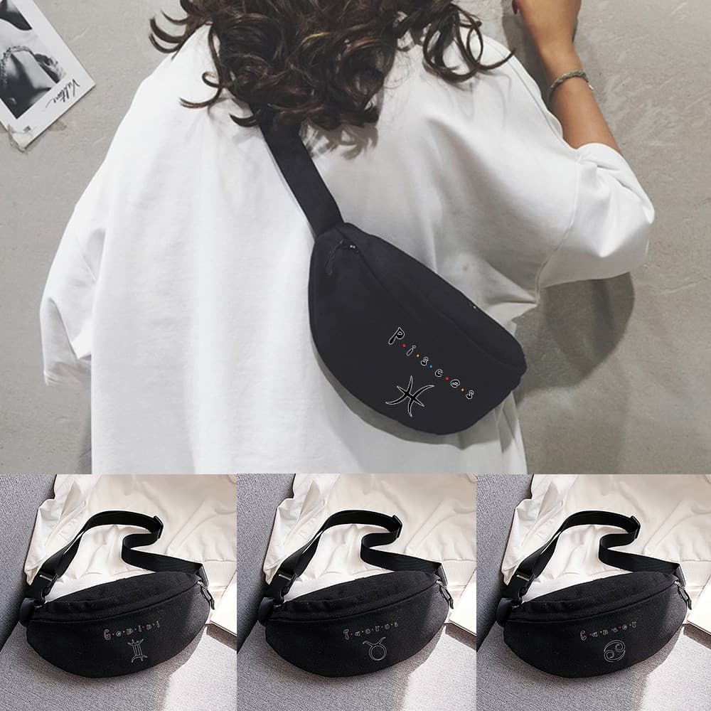 ผู้หญิงกระเป๋าเอวใต้แขนกระเป๋าส่งสารกีฬากลางแจ้งกระเป๋า Crossbody ชุดกลุ่มดาวชุดเข็มขัดเดินทางกระเป๋ากระเป๋า รูปที่ 1