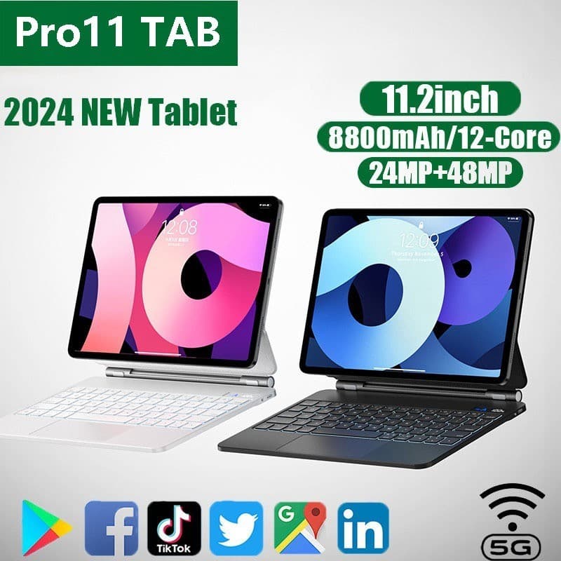 Pad แท็บเล็ต11.6นิ้ว16G+512GB Android12.0แท็บเล็ตราคาถูก4G/5Gโปรเซสเซอร์เต็มรูปแบบแท็บเล็ตHD 8800 MAh รูปที่ 1